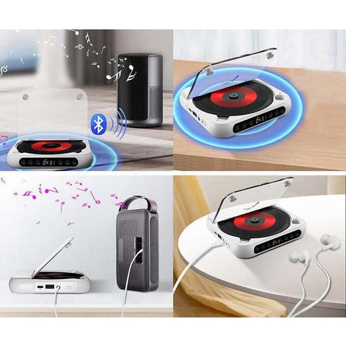 Bærbar CD-spiller - Bluetooth | Hi-Fi Lyd | Flere Farger – bilde 2 | Nordisk Harmoni