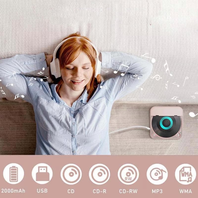 Bærbar CD-spiller - Bluetooth | Hi-Fi Lyd | Flere Farger – bilde 5 | Nordisk Harmoni
