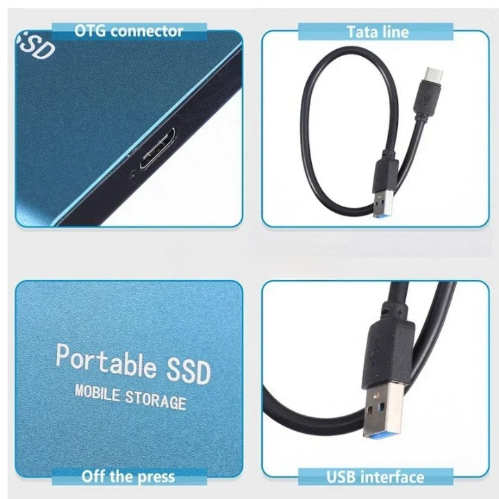 Bærbar Høyhastighets SSD Lagring, USB-C 1050MB/s (64GB) – bilde 4 | Nordisk Harmoni