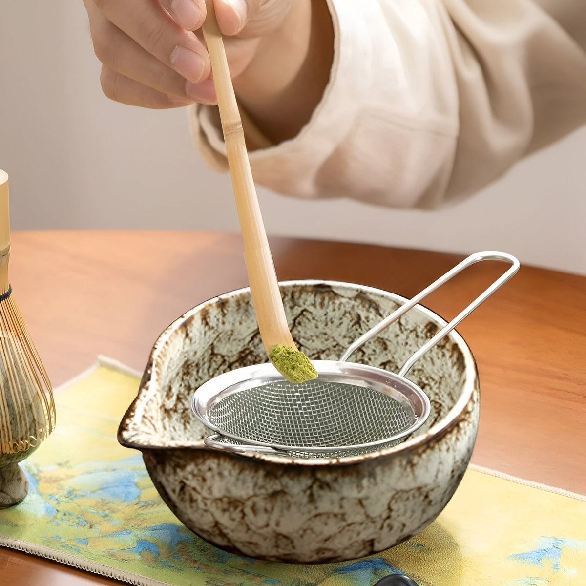 Matcha Keramikksett - Tradisjonell Te-Seremoni | 6 deler – bilde 2 | Nordisk Harmoni