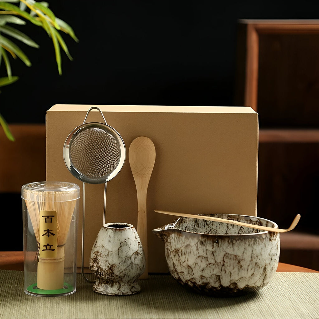 Matcha Keramikksett - Tradisjonell Te-Seremoni | 6 deler – bilde 3 | Nordisk Harmoni