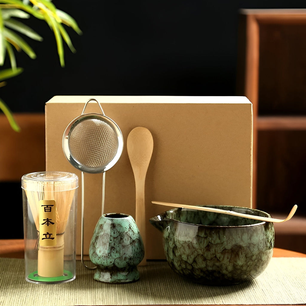 Matcha Keramikksett - Tradisjonell Te-Seremoni | 6 deler – bilde 4 | Nordisk Harmoni