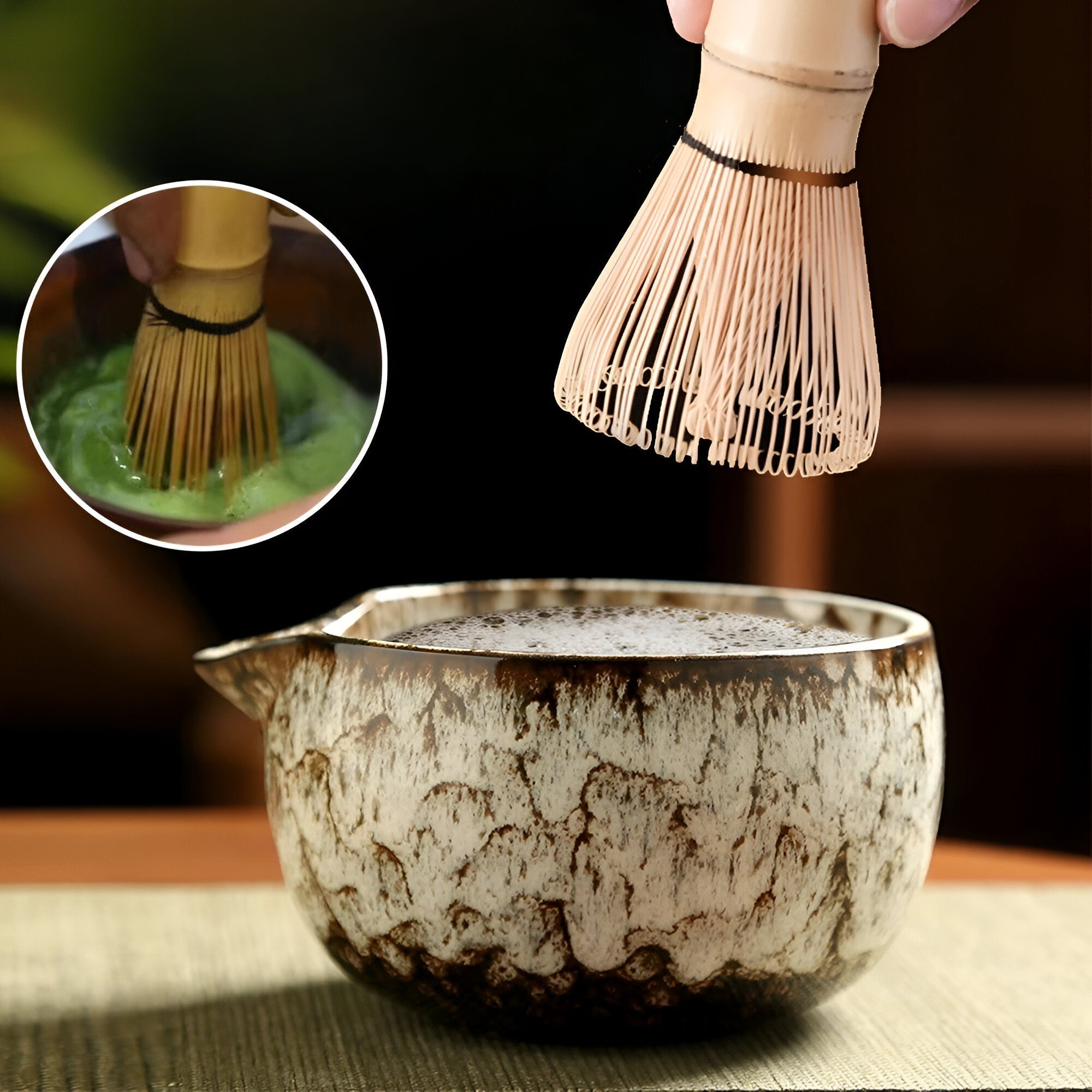 Matcha Keramikksett - Tradisjonell Te-Seremoni | 6 deler – bilde 8 | Nordisk Harmoni