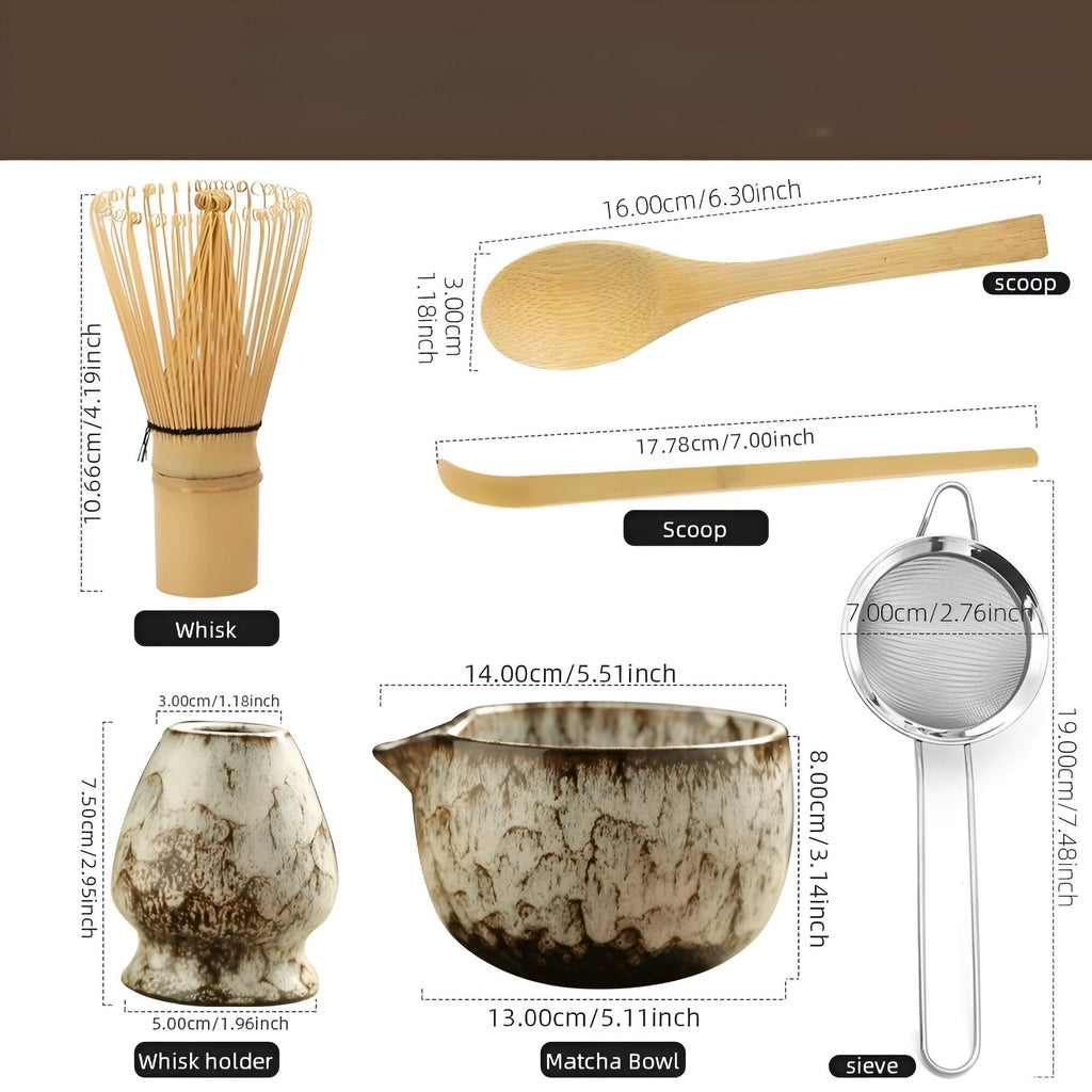 Matcha Keramikksett - Tradisjonell Te-Seremoni | 6 deler – bilde 9 | Nordisk Harmoni