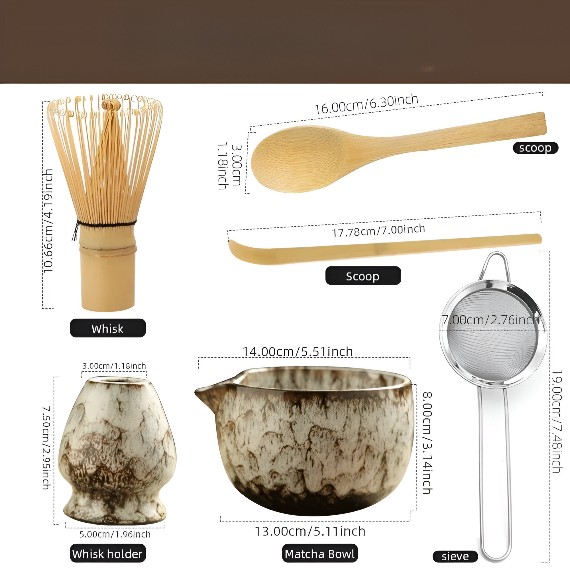 Matcha Keramikksett - Tradisjonell Te-Seremoni | 6 deler – bilde 9 | Nordisk Harmoni
